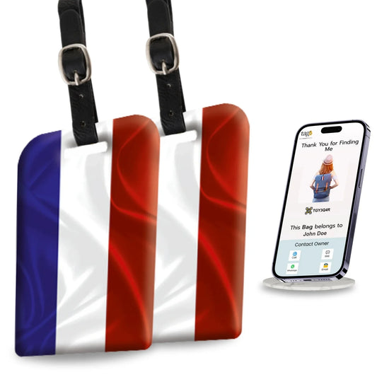 Smart Bag Security Tag - Netherland Flag [Pack 2]-0